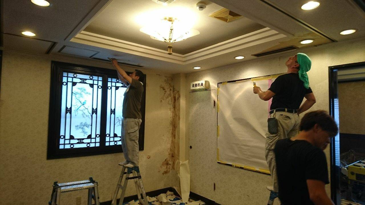 中華街レストランクロス貼替1 中華街レストランクロス貼替1